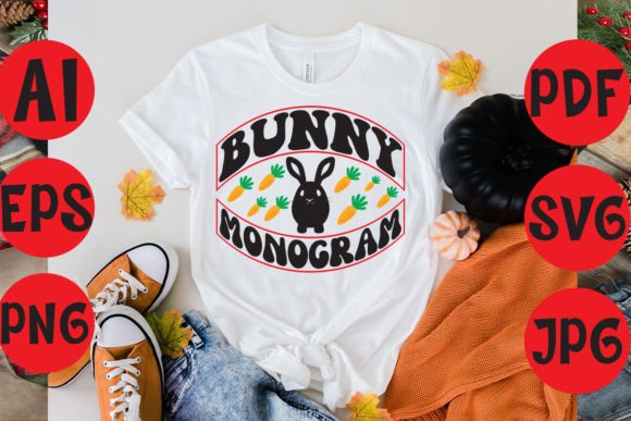 Bunny Monogram: A Charming Easter Embroidery Design