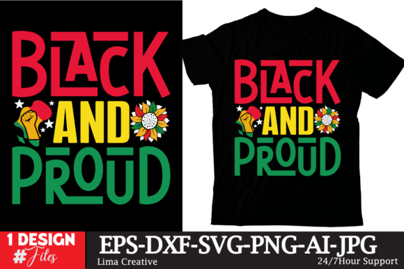 Celebrating Unity with Black and Proud,Juneteenth SVG DEsign