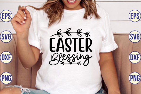 Easter Blessing SVG Cut File for T-Shirt Designs and Graphics