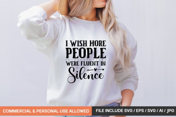 Fluent in Silence: A Unique T-Shirt Graphics Asset