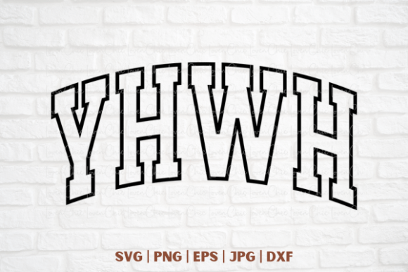 YHWH Varsity: A Bold Graphic for T-Shirt Designs